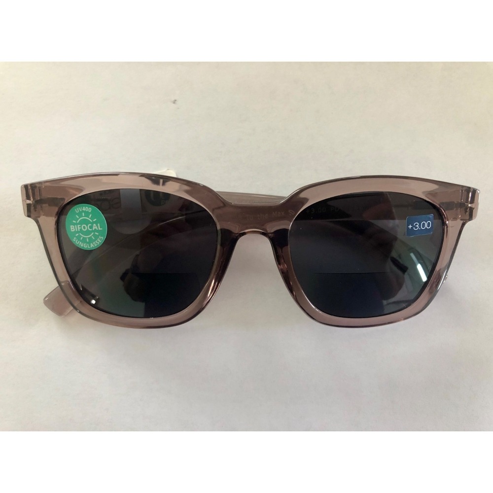 New Gray To the Max Peepers Sun BIFOCAL Readers +3.00